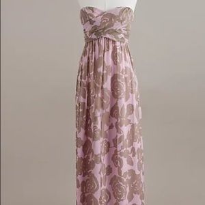 NWT J. Crew Rose trellis Taryn gown